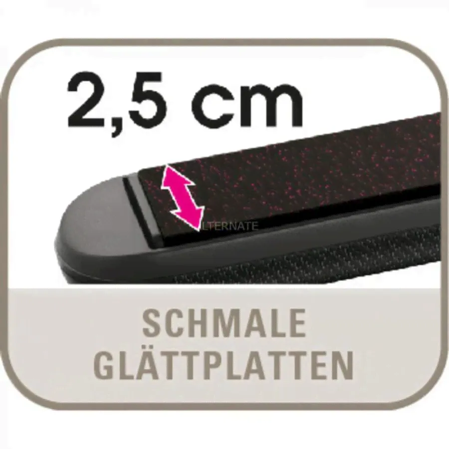 Rowenta SF 4522 Liss & Curl Keratin & Shine Elite, Haarglätter(schwarz/silber)