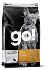 GO! Sensitivity + Shine Duck Grain Free Dog Recipe 11,3 кг Сухой беззерновой корм для щенков и собак с чувствительным пищеварением со свежей уткой