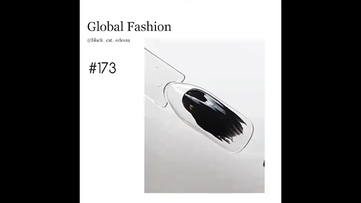 Черный гель-лак для ногтей Black Elite Global Fashion 8 ml №173