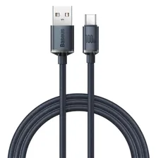 Кабель Baseus Crystal Shine Series Fast Charging Data Cable USB to Type-C 100W 2m (CAJY000501)