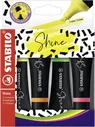 Текстовыделитель Stabilo Shine, набор 4 цвета