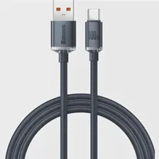 Кабель Baseus Crystal Shine Series Fast Charging Data Cable (CAJY000401), USB - USB Type-C, 100W, 1.2 м, черный