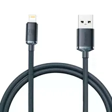 Кабель Baseus Crystal Shine Series Fast Charging Data Cable USB to iP 2.4A 1.2m Black