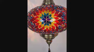 Turkish Mosaic Chandelier Big 2 Globe