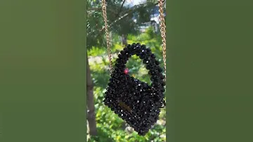 BEST PRESENT: SHINE BEADED BLACK BAG