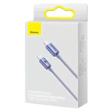 Кабель Baseus Crystal Shine Series Fast Charging Data Cable Type-C to Type-C 100W 2m Purple (CAJY000705)