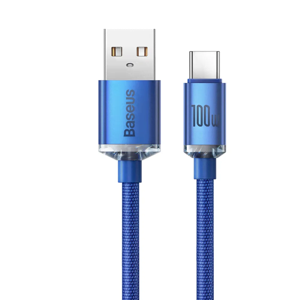 Кабель Baseus Crystal Shine Series Fast Charging Data Cable USB to Type-C 100W 2m-4