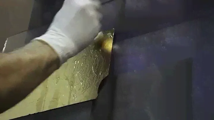 Водное золочение стекла ЧАСТЬ 4