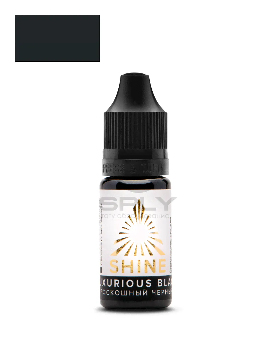 Пигмент Luxurious black - Роскошный Чёрный (Shine)-0